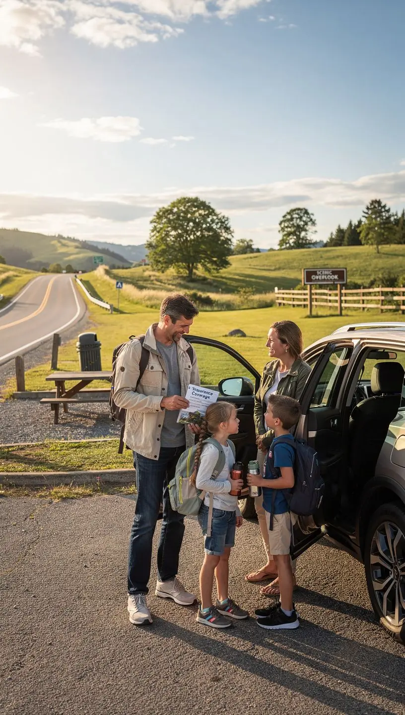 Изображение автомобиля, защищенного страховкой