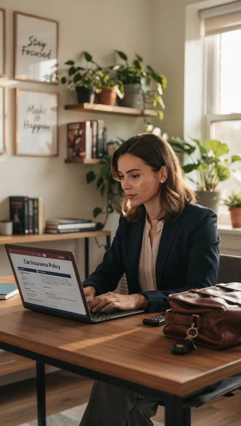 Счастливая семья, обсуждающая свои варианты автомобильного страхования в уютной обстановке.